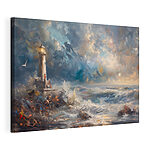Tableaux Peinture d'un phare dans l'océan