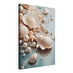 Tableaux Les trésors de la mer sur une surface paisible
