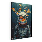 Tableaux Casque aquarium avec poissons nageurs