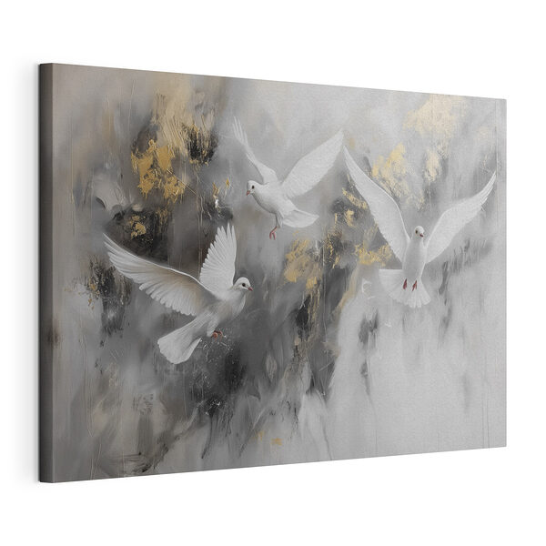 Tableaux Groupe d'oiseaux blancs en vol