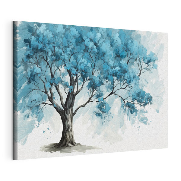 Arbre aux feuilles bleues Tableaux Arbre aux feuilles bleues