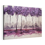 Tableaux Peinture d'arbres aux feuilles violettes