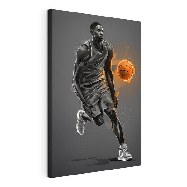 Joueur de basket-ball avec un ballon Tableaux Joueur de basket-ball avec un ballon
