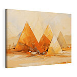 Tableaux Groupe de pyramides dans un désert