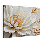 Tableaux Elegant Bloom en blanc crème