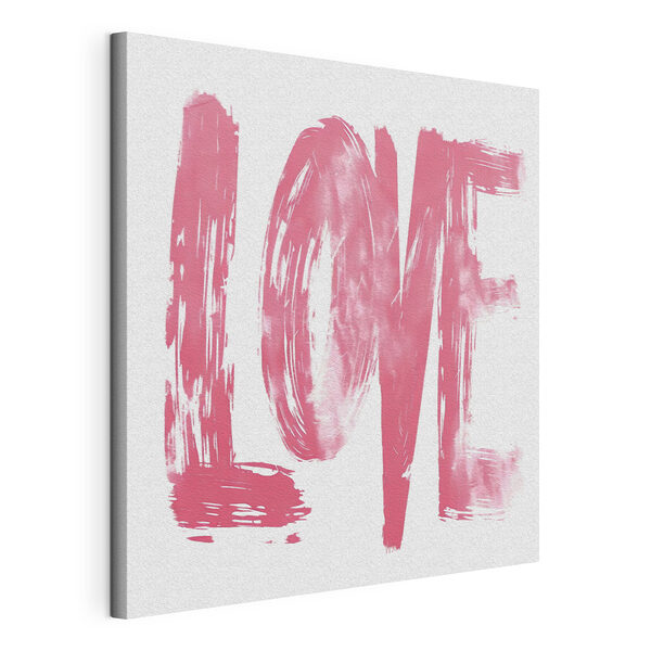 Mot peint en rose Tableaux Mot peint en rose