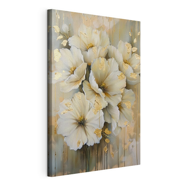 Tableaux Fleurs élégantes aux accents chatoyants