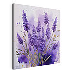 Tableaux Peinture de fleurs violettes