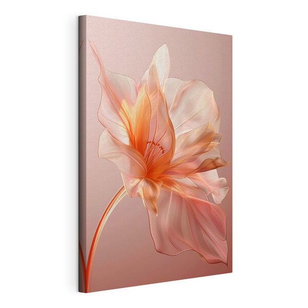 Une fleur rose délicate danse légèrement Tableaux Une fleur rose délicate danse légèrement