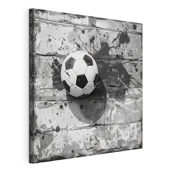 Ballon de football sur un fond peint Tableaux Ballon de football sur un fond peint