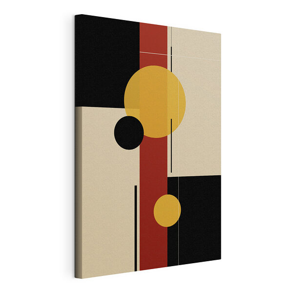 Œuvre d'art colorée avec des cercles et des lignes Tableaux Œuvre d'art colorée avec des cercles et des lignes
