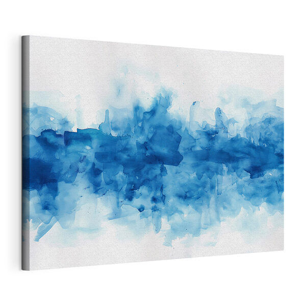 Aquarelle bleue et blanche Tableaux Aquarelle bleue et blanche