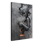 Tableaux Femme avec le visage dans un mur