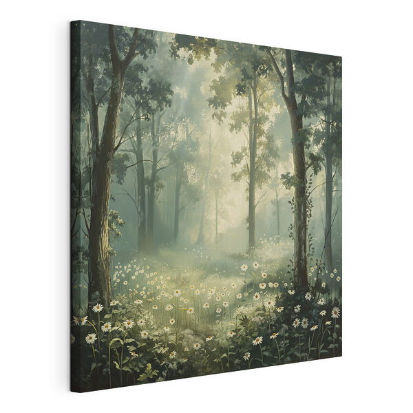 Forêt avec fleurs et arbres Tableaux Forêt avec fleurs et arbres