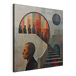 Tableaux Peinture d'un homme sur un mur