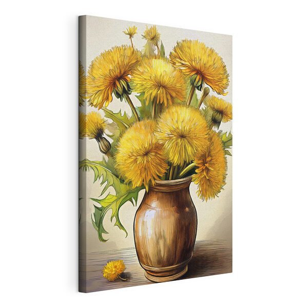 Fleurs jaunes dans un vase Tableaux Fleurs jaunes dans un vase