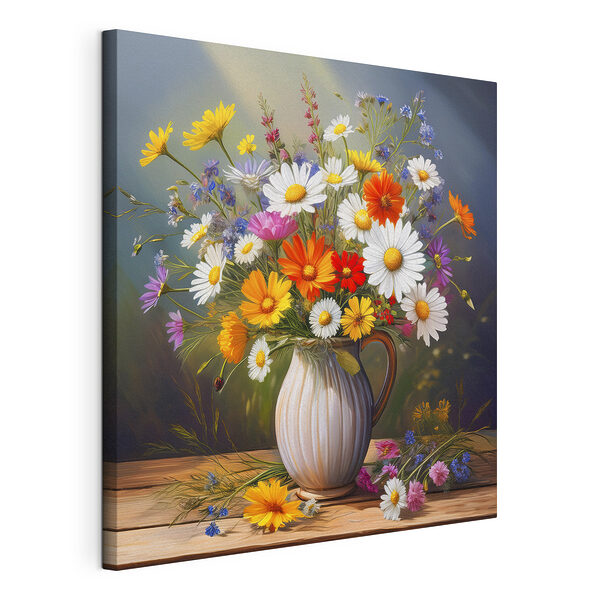 Tableaux Peinture d'un vase de fleurs