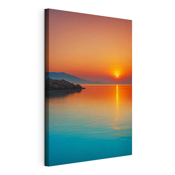 Canvas prints Sunset over a body of water Tableaux Canvas prints Sunset over a body of water