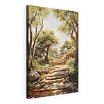 Tableaux Escalier en pierre menant aux arbres