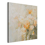 Tableaux Peinture de fleurs sur une surface blanche