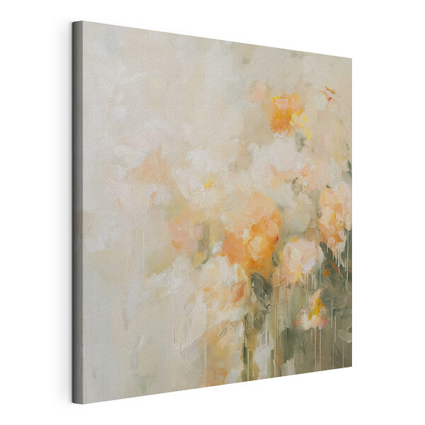 Peinture de fleurs sur une surface blanche Tableaux Peinture de fleurs sur une surface blanche