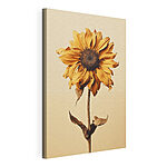 Tableaux Tournesol avec un centre brun