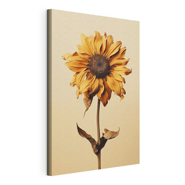 Tableaux Tournesol avec un centre brun