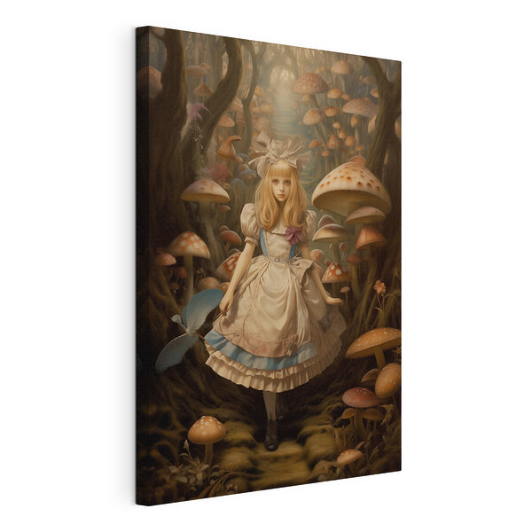 Fille en robe dans une forêt Tableaux Fille en robe dans une forêt