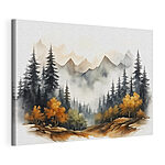 Tableaux Peinture d'une forêt et de montagnes