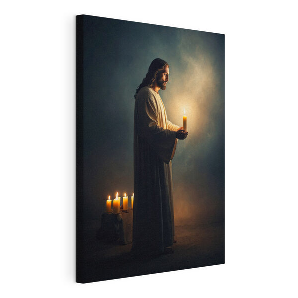 Tableaux Homme tenant une bougie