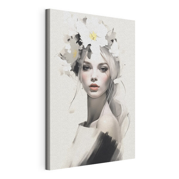 Femme avec des fleurs dans les cheveux Tableaux Femme avec des fleurs dans les cheveux