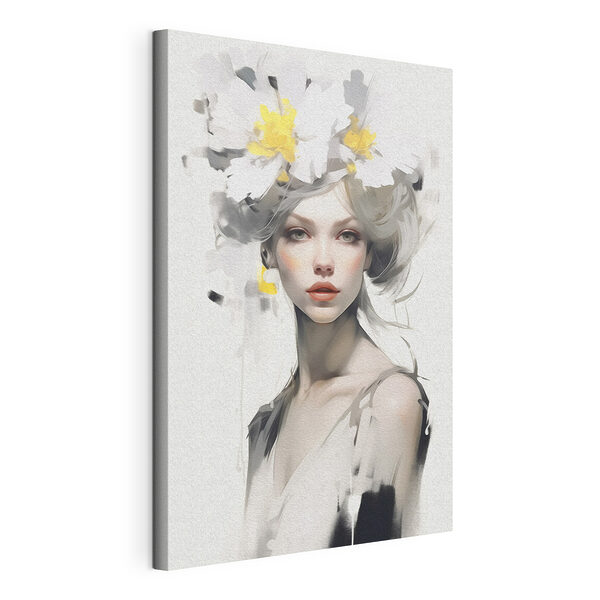 Femme avec des fleurs dans les cheveux Tableaux Femme avec des fleurs dans les cheveux
