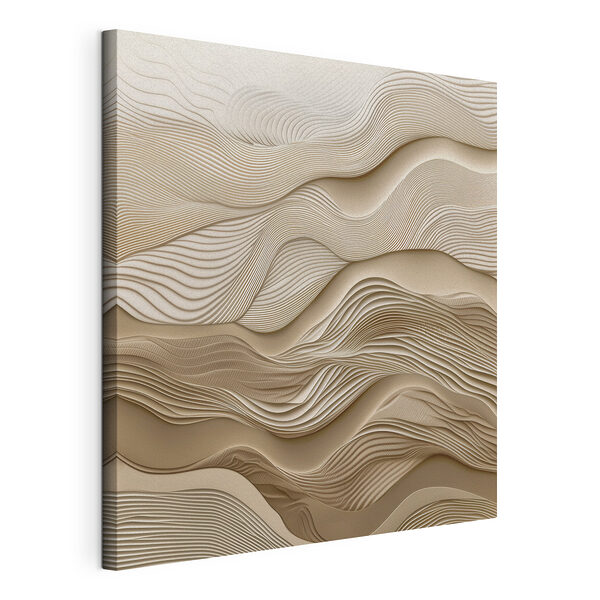 Tableaux Des lignes fluides dans des tons chauds
