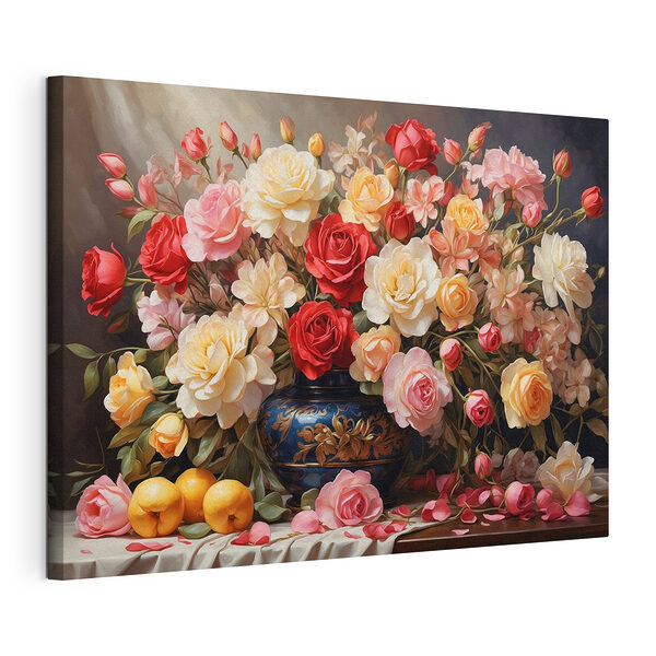 Vase de fleurs et de fruits Tableaux Vase de fleurs et de fruits