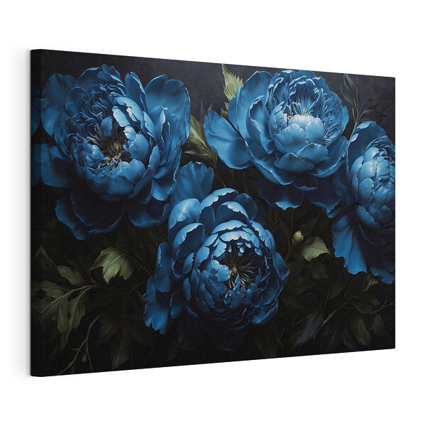 Groupe de fleurs bleues Tableaux Groupe de fleurs bleues