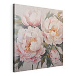 Tableaux Peinture de fleurs sur une surface blanche