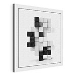 Tableaux Cubes noirs et blancs empilés