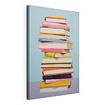 Tableaux Pile de livres sur une table
