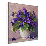 Tableaux Pot de fleurs violettes