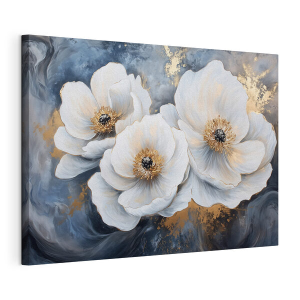 Tableaux Peinture de fleurs blanches