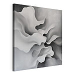 Tableaux Art abstrait blanc et gris