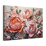 Tableaux De belles fleurs dans des tons pastels