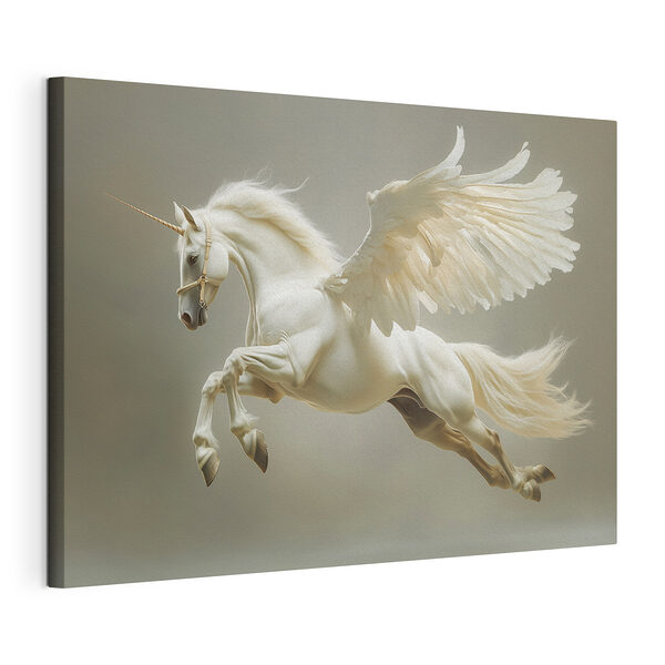 Tableaux Cheval blanc avec des ailes
