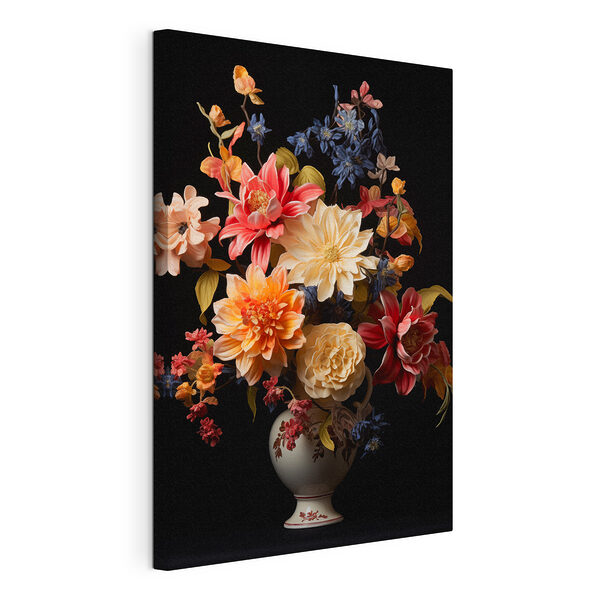 Tableaux Vase de fleurs sur fond noir (UGS : s42292) Tableaux Tableaux Vase de fleurs sur fond noir (UGS : s42292)
