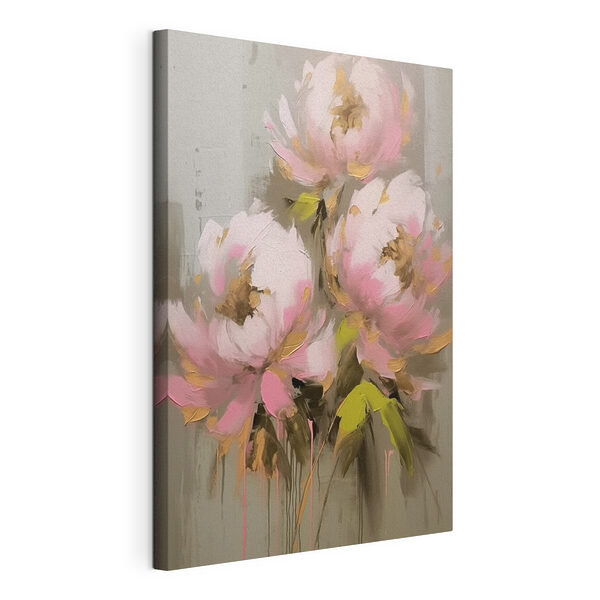 Peinture de fleurs roses Tableaux Peinture de fleurs roses