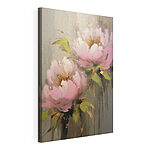 Tableaux Peinture de fleurs roses