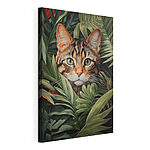 Tableaux Chat dans la jungle