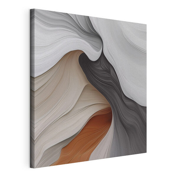 Des lignes fluides dans des tons de terre Tableaux Des lignes fluides dans des tons de terre