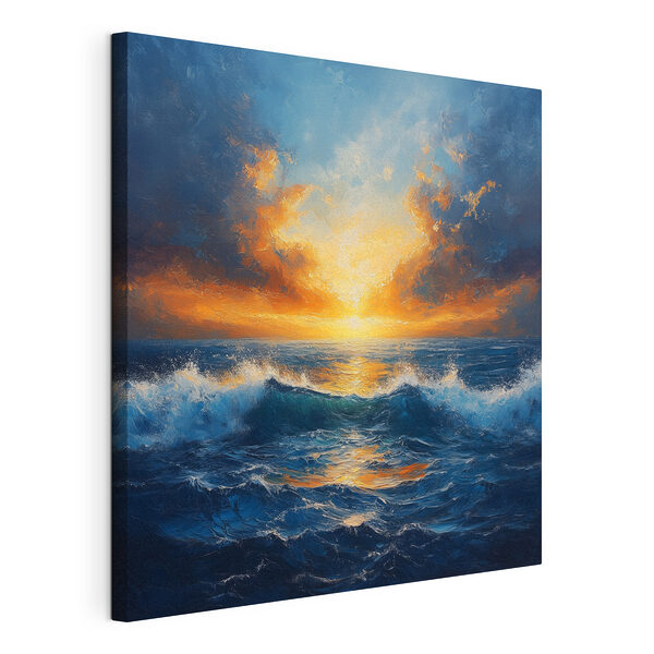 Coucher de soleil sur l'océan Tableaux Coucher de soleil sur l'océan