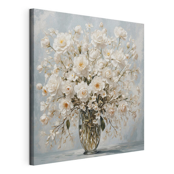 Vase de fleurs blanches Tableaux Vase de fleurs blanches